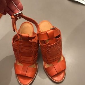 Polo by Ralph Lauren Leather Heels 7.5